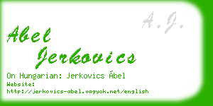 abel jerkovics business card