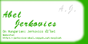 abel jerkovics business card